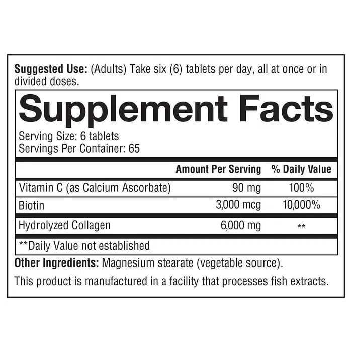Коллаген Youtheory Усиленная Формула тип 1,2,3. 390 таблеток. Kollagen