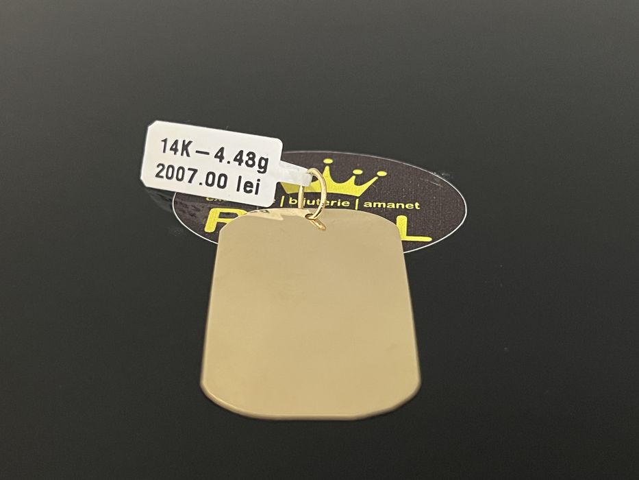 Bijuteria Royal CB: Pandant placa aur 14k 4,43gr