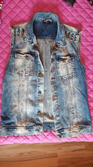 Vestă de blugi cu ținte