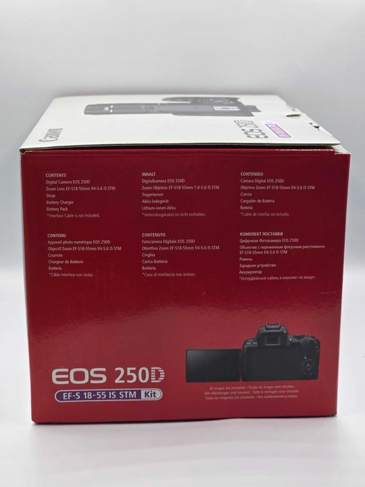 Kit camera foto Canon EOS 250D EF-S 18-55 IS STM