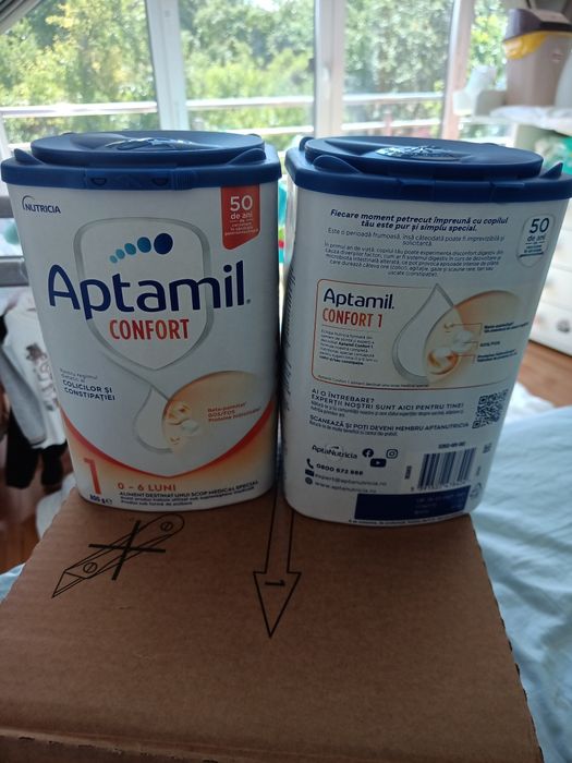 Vând 2 cutii Aptamil Confort 1