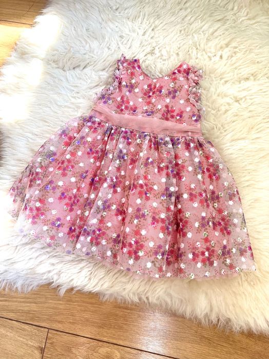 Next рокля 6-9м и 9-12м, като нова