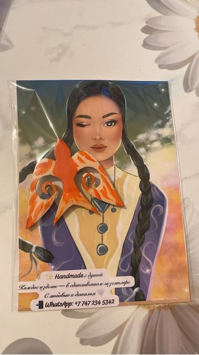 Этно брошь на заказ