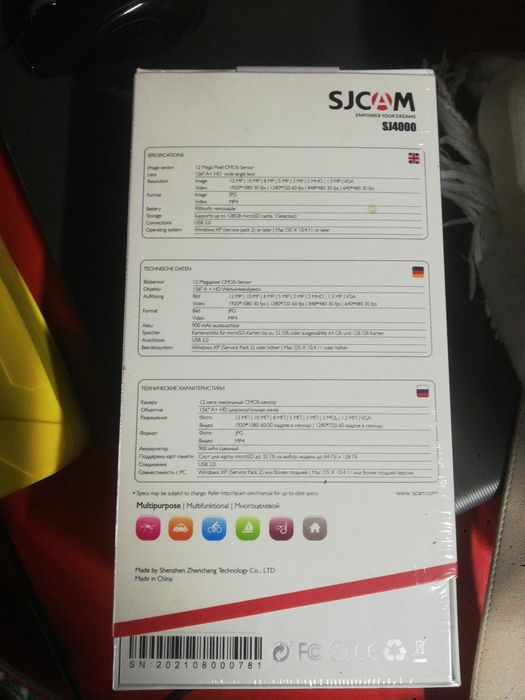 Экшен камера новая