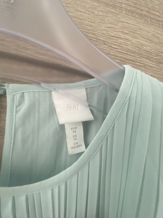 Прекрасна ефирна рокля H&M, мента, р-р 38 М
