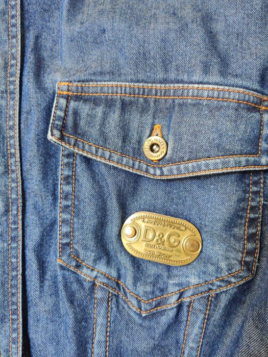 Camasa dama Dolce & Gabbana D&G denim, slim fit, originala, marime M
