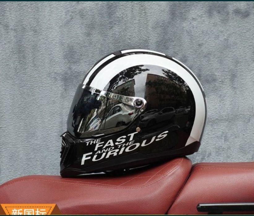 Спортивный шлем ретроFull Face