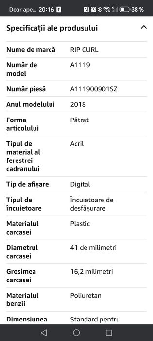 Ceas digital pentru Surf Rip Curl