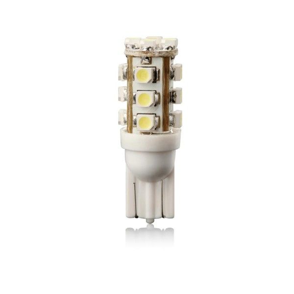 Set 2 becuri auto Vecta 12V T10 W2.1x9.5d 5W cu 16 leduri SMD, alb