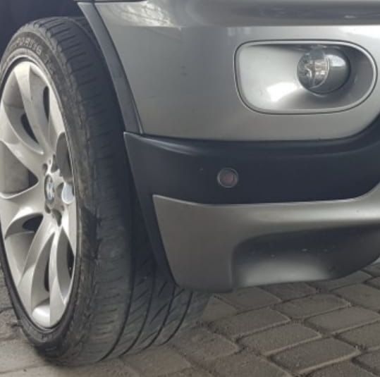 Передняя накладка на бампер bmw x5e53