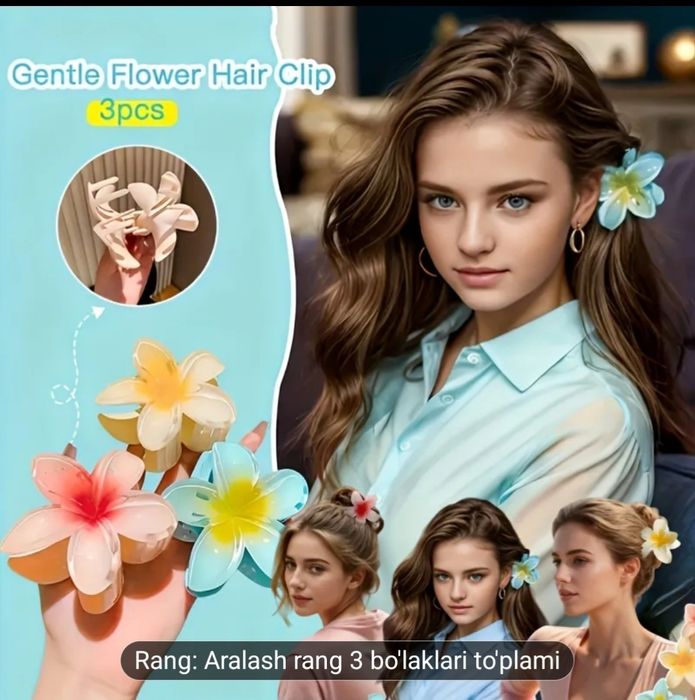 Chiroyli soch qisqichlari sotiladi