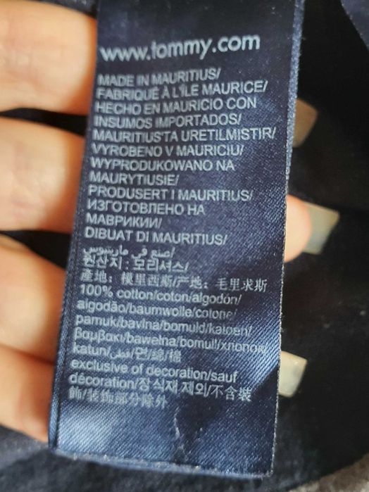 Tommy Hilfiger риза XL Regular Fit 100% памук сива, плътна материя