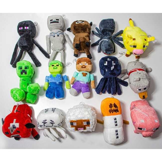 Плюшени играчки Майнкрафт, Различни видове