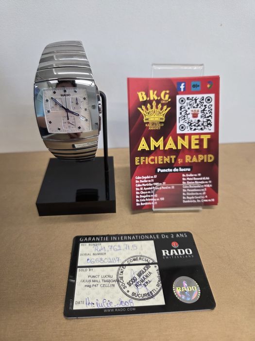 Rado Sintra Chronograph Amanet BKG