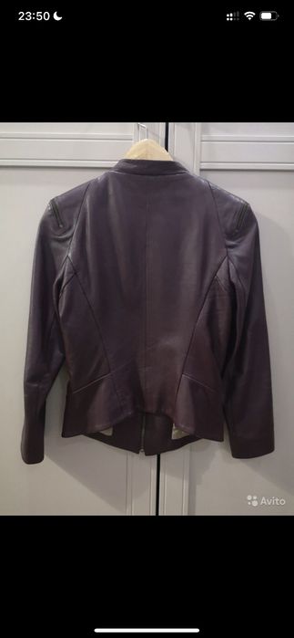 Кожаная куртка женская