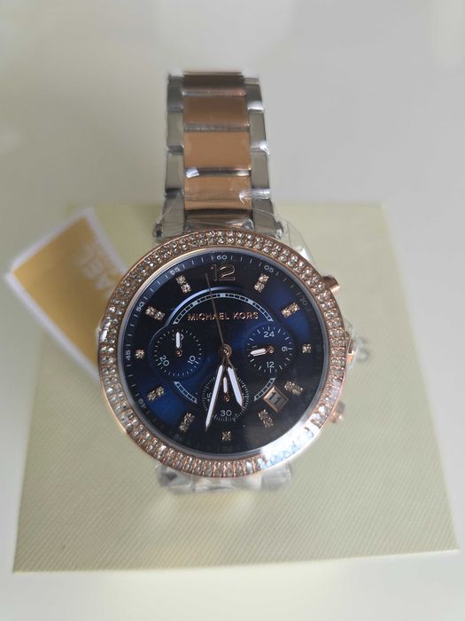 Ceas dama Michael Kors MK6141, argintiu/roze, nou, sigilat, nepurtat