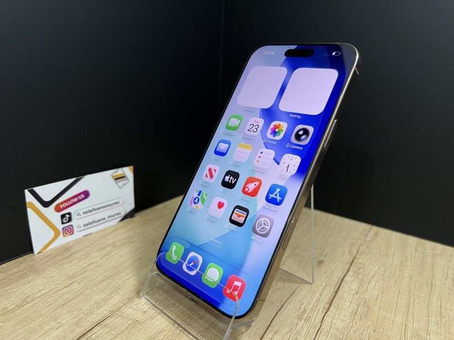 Iphone 16 Pro Max 1TB Desert Titanium Second-Hand Foarte Bun 3 ani gar