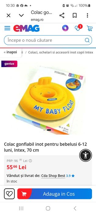 colac piscina 6-12  luni