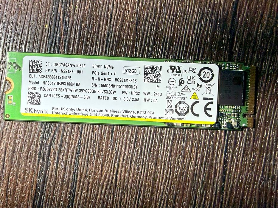 SSD M.2 NVMe 512 ГБ SK hynix (PCIe 4.0)