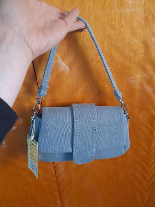 Дънкова чанта нова