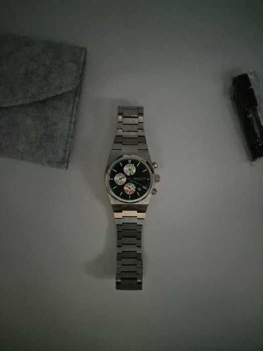 Ceas Bărbătesc Megalith Chronograph Silver & Blue