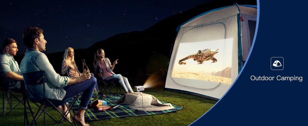 4K LED проектор LYNCAST с WIFI и Bluetooth Вграден Android TV 11