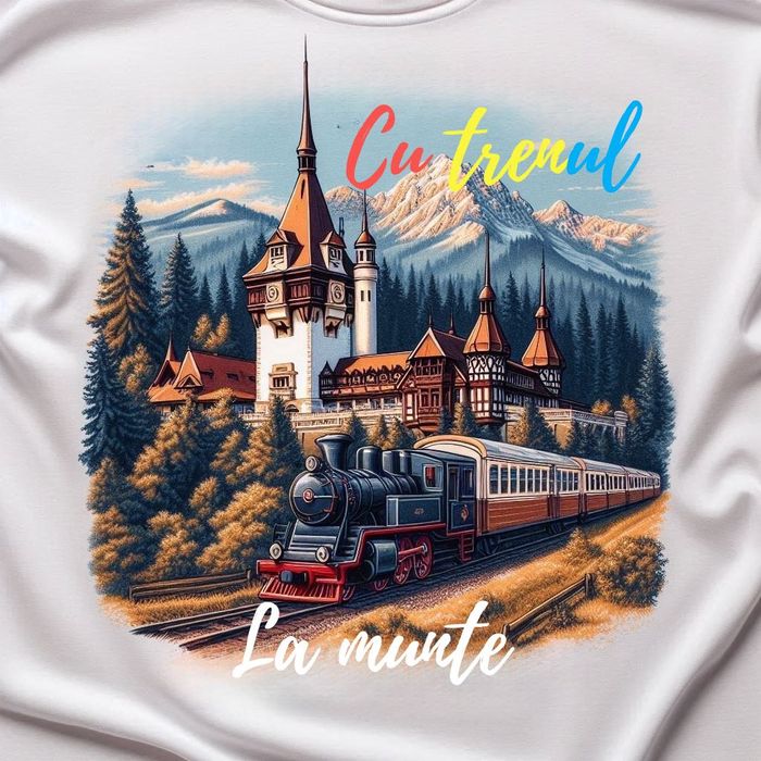 Tricouri CFR "Cu trenul la munte"