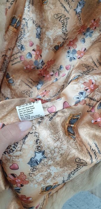 Blana naturala de iepure, S, cu gluga