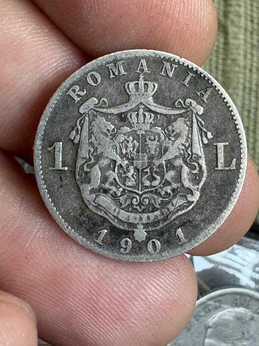 1 leu 1901 RAR argint
