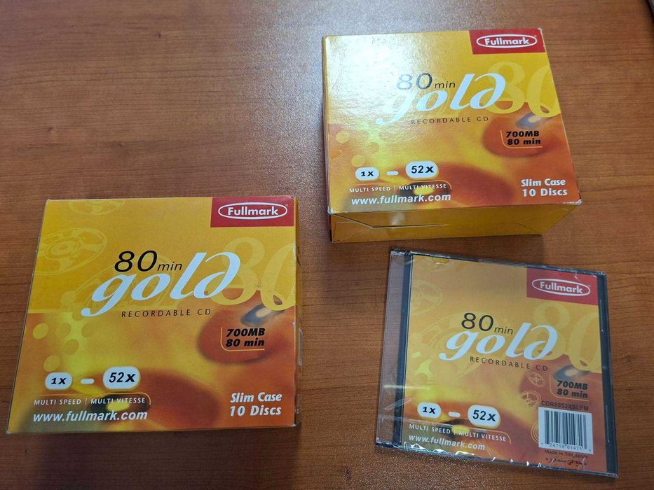 CD-RW Fullmark – презаписваеми компактдискове, 6€/кутия от 10 диска