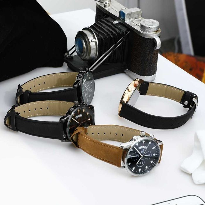 Часы для мужчин, новые,красивые, с календарём и искусств. бриллиантами