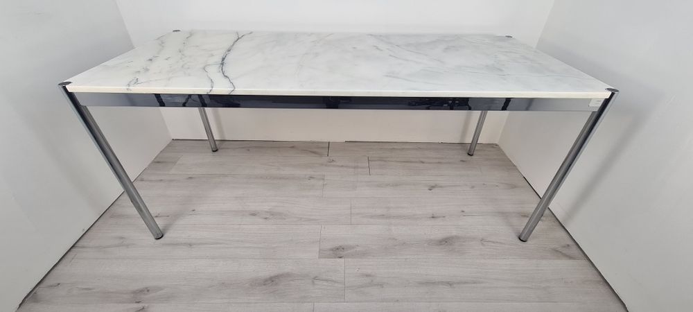 Бюро с мраморен пло USM Haller, класически дизайн за офиси или дома