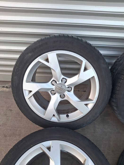 4бр. алуминиеви джанти с гуми 5x112 17 цола за Audi, VW