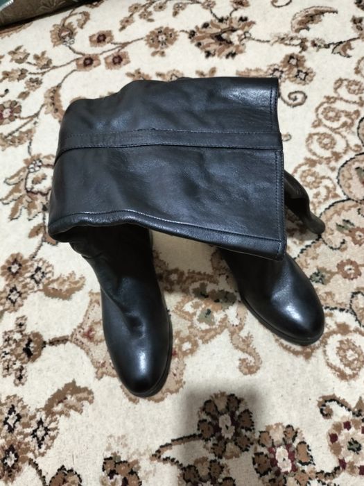 Продам кожаные сапоги евро