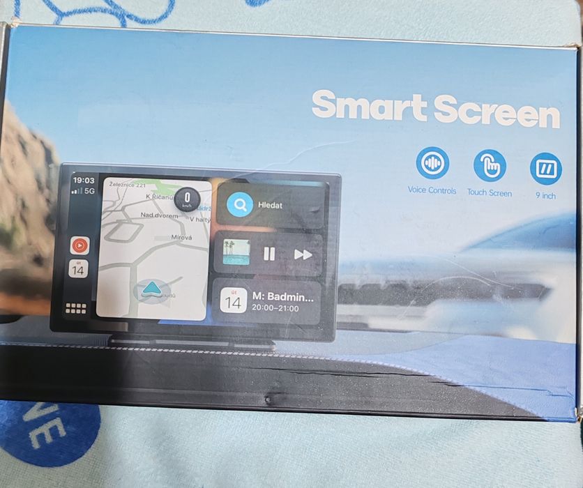 Умный экран в авто 9" (Беспроводной CarPlay / Android Auto)