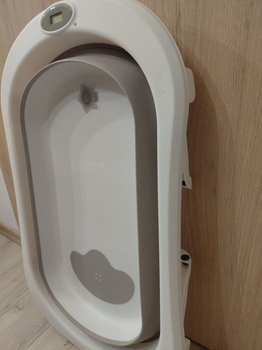 Cadita bebe cu suport, cadita de baie, pliabila, cu pernuta