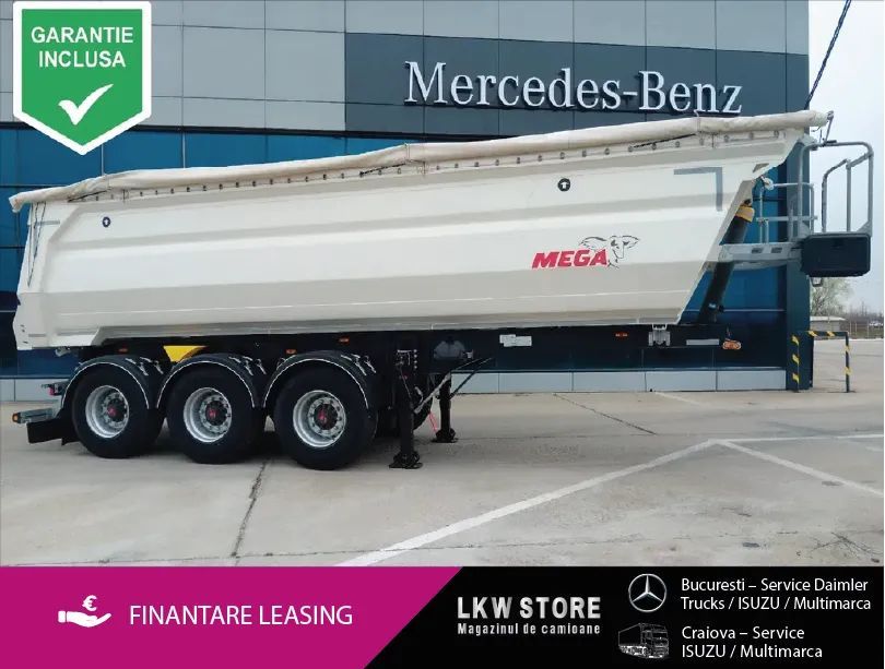 Mega 28m3 BASCULABILA,BALAST,HARDOX–NOUA/TOP!