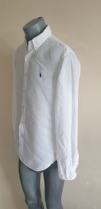 POLO Ralph Lauren Len/ Лен Slim Fit Mens M ОРИГИНАЛ Мъжка Ленена Риза