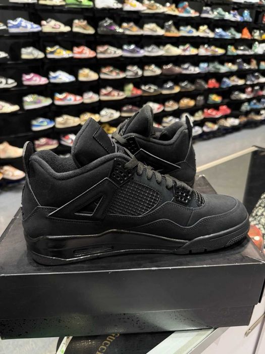 *ULTIMELE PERECHI* Nike Air Jordan 4 Black Cat - Verificare Colet