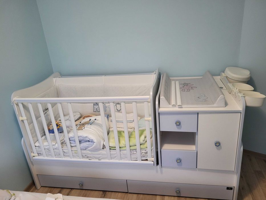 Бебешка кошара бебешко легло бебешка люлка обиколник бебешки матрак