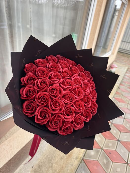 Buchet trandafiri din sapun