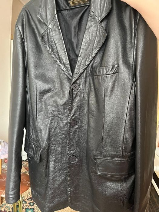 Мужской кожанный пиджак