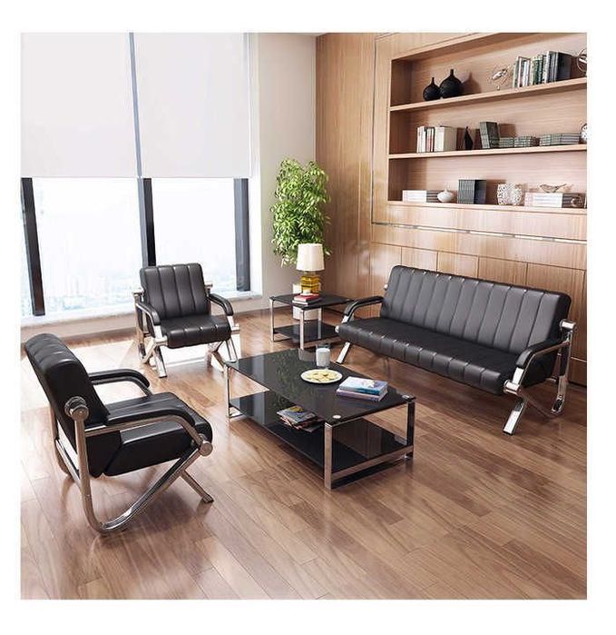 Офисная мебель комбинированный кожаный диван отдельно заказать стол