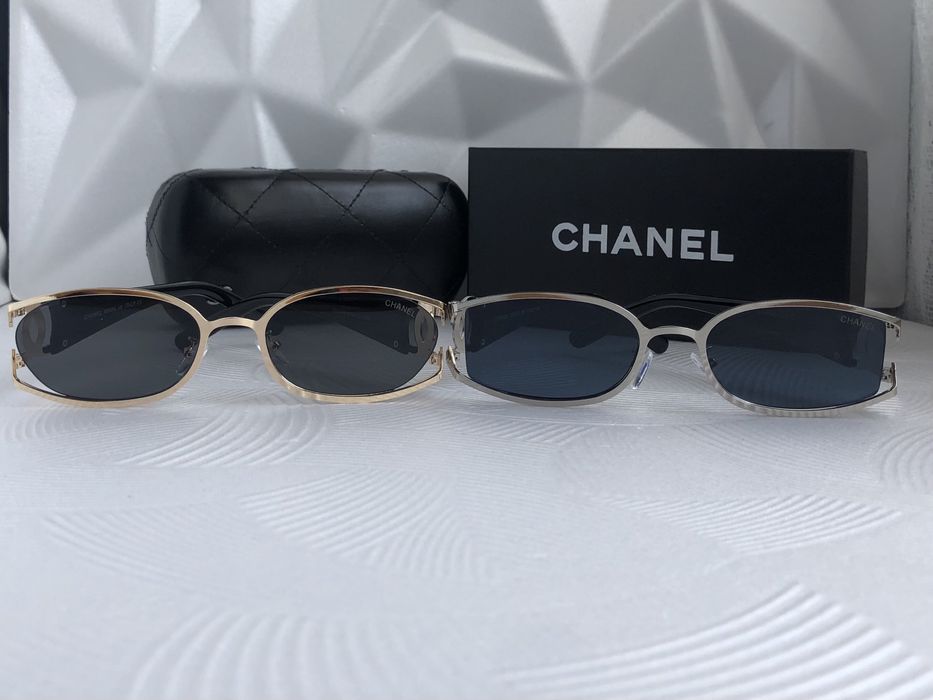 Дамски слънчеви очила кръгли овални елипса 2 цвята златни сребърни