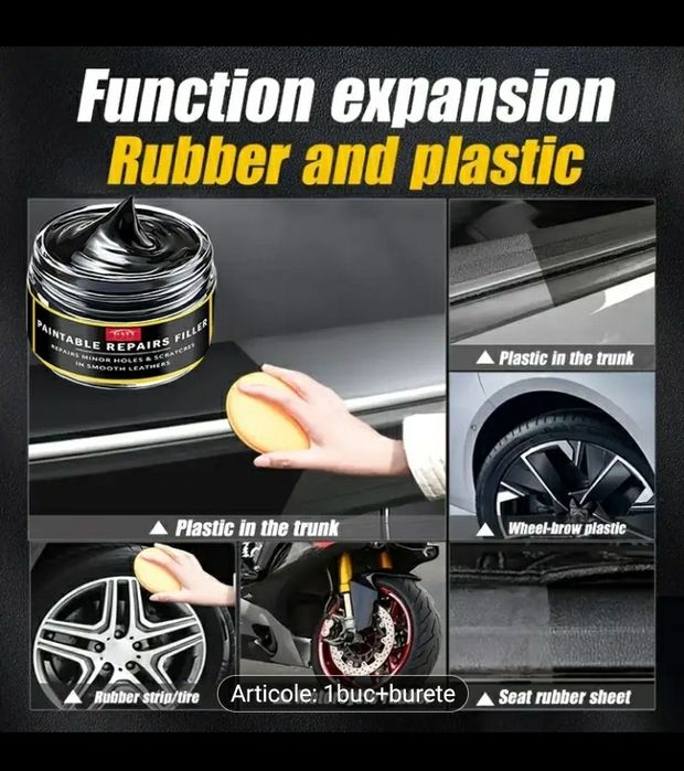 Crema pentru restaurarea plastic/cauciuc