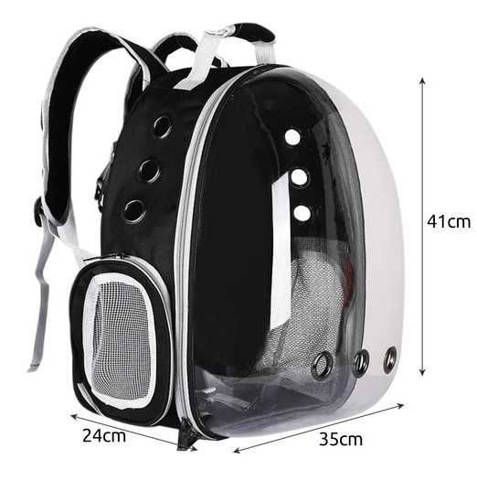 Прозрачна чанта за коте и куче, раница за котка