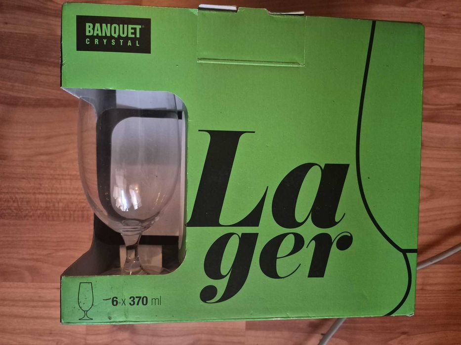 Set Banquet Crystal „Lager”, format din 6 pahare