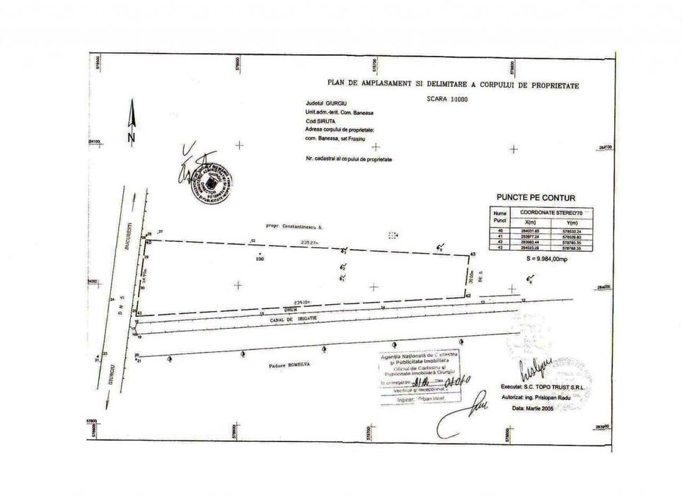 Vand Teren Pt. Parc Fotovoltaic, Benzinarie, Hale - Dn5 Buc.-Gr. Km.45