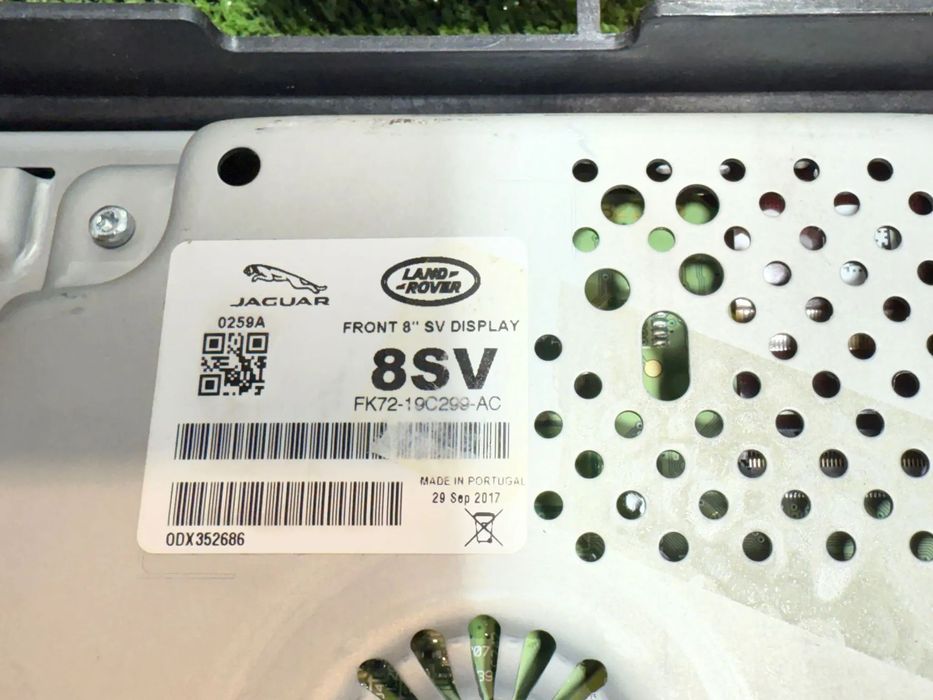 DISPLAY TACTIL NAVI / ECRAN MEDIA RADIO AUDIO (X2) JAGUAR XF (X260), XE (X760), F-Pace COD OEM FK72-19C299-AA 2015-2020