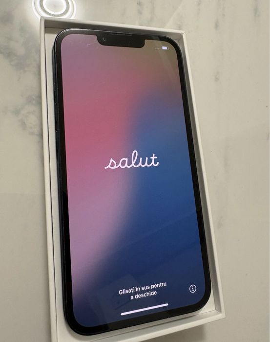 IPhone 13 Midnight Blue, 128 GB la cutie, Magsafe liber de retea